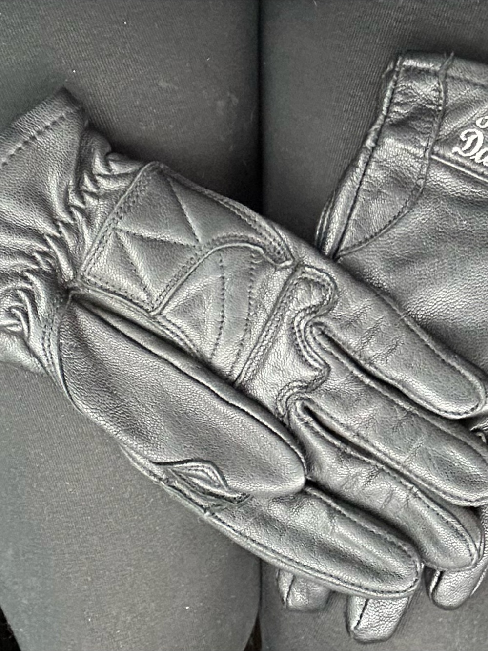 Harley-Davidson Black Leather Women's Riding Gloves